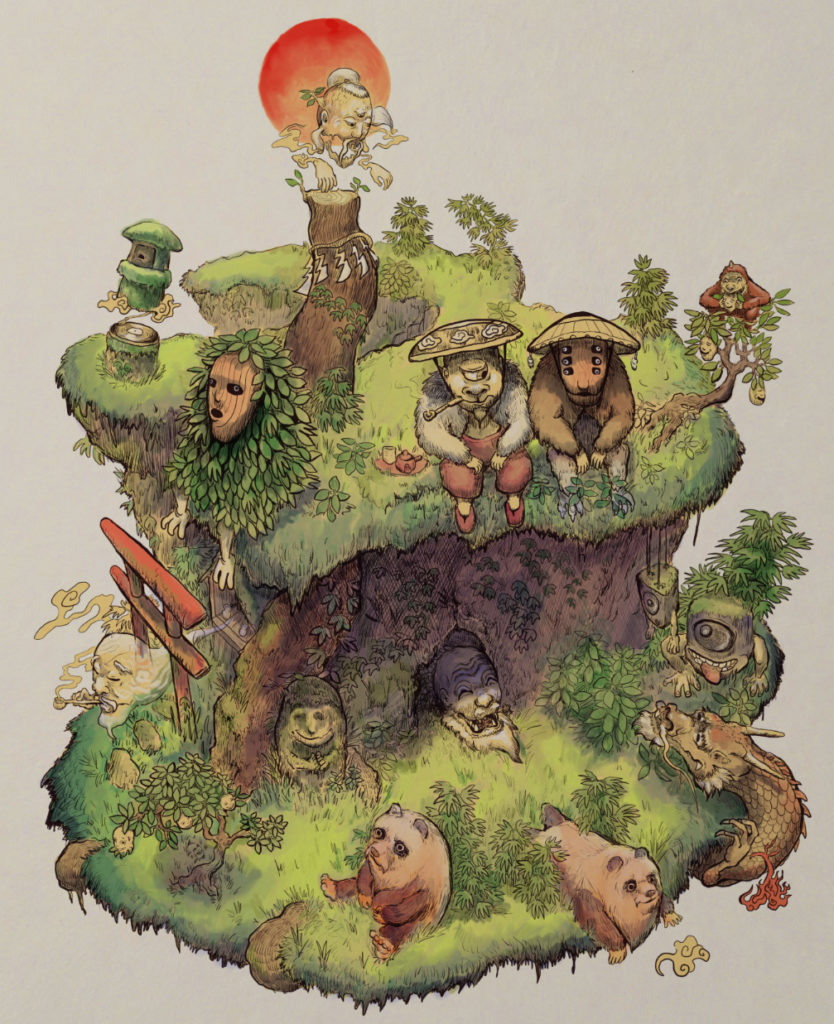 Yokai Garden by YOHAKU Yokai Art