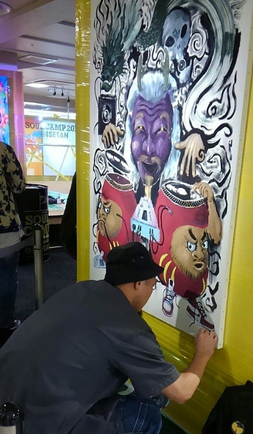 Live Painting by Yohaku Yokai Art